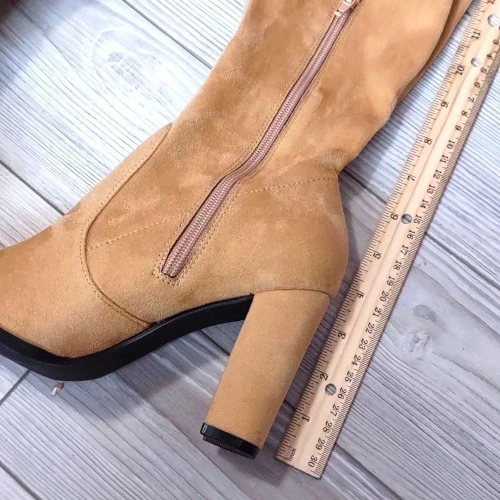 (20-2664) Women's Over the Knee Suede  Boots Sz  7